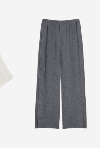 Vented Pull-On Pant in Fluid Linen