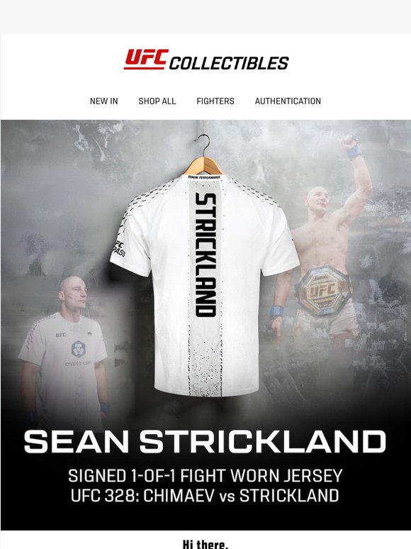 Sean Strickland’s Fight Worn Jersey 🏆