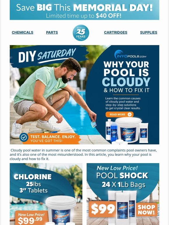DIY Saturday: Cloudy Pools & How To Fix It