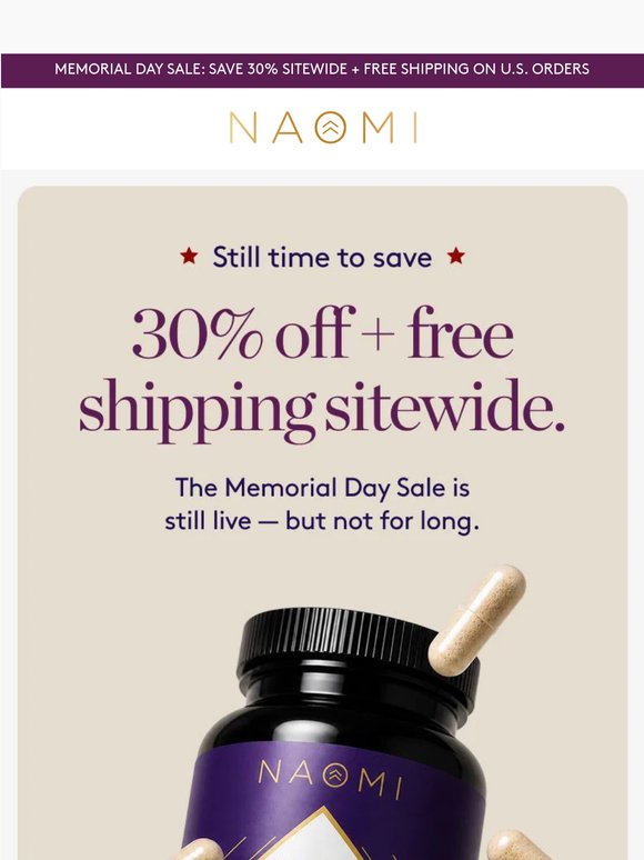The sale is still on — don't miss it