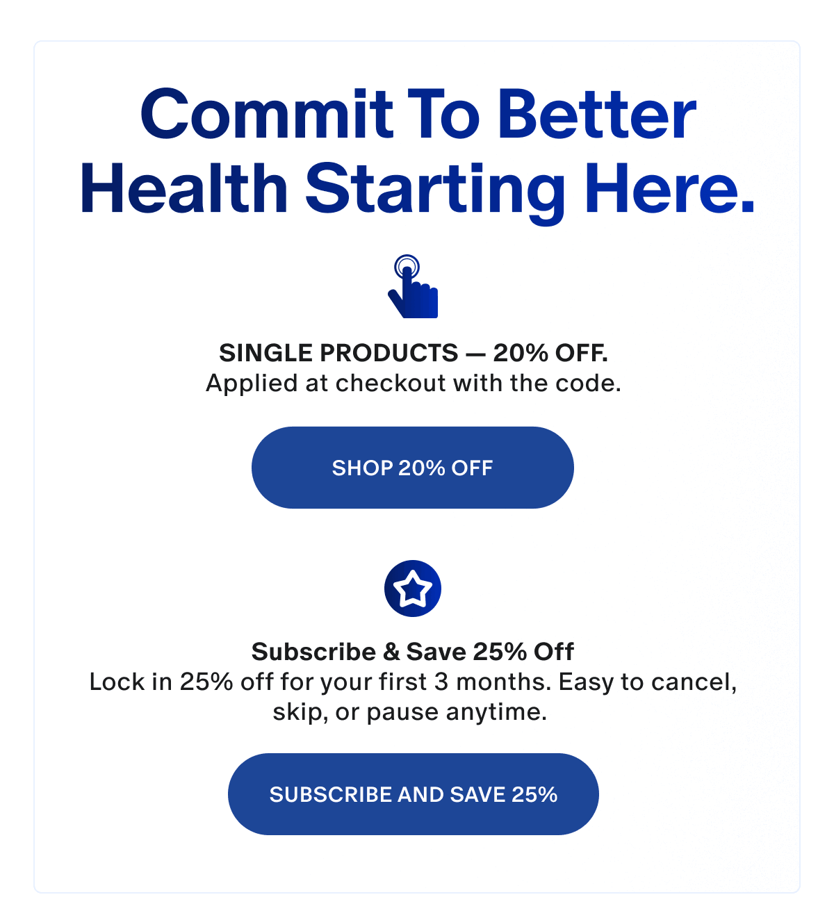 Commit to better health starting here