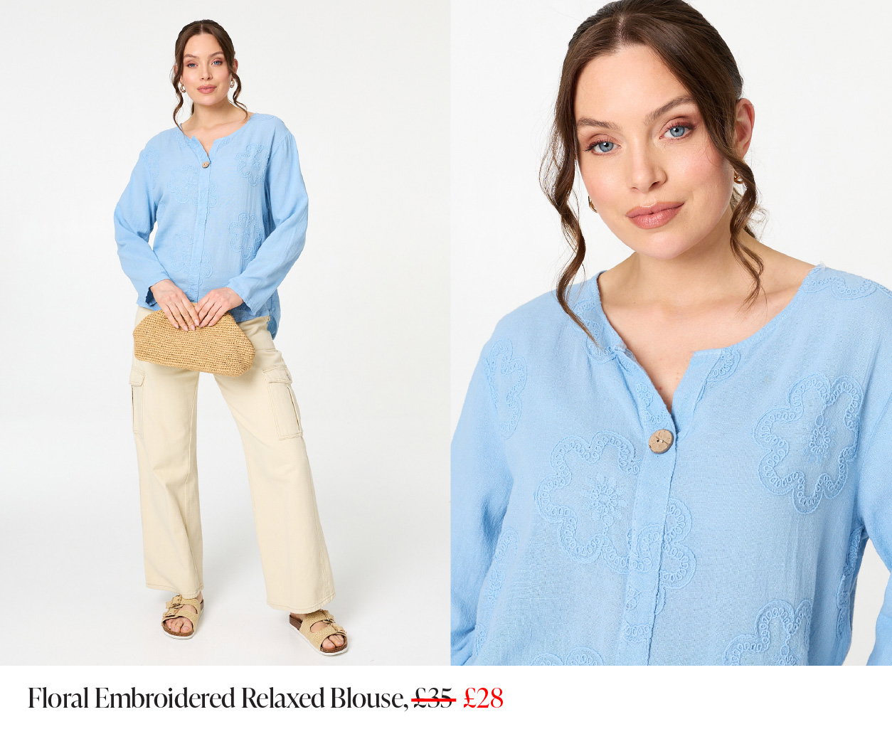 Floral Embroidered Relaxed Blouse | Shop Now