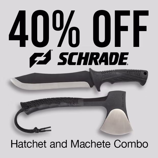 Schrade Hatchet and Machete Combo