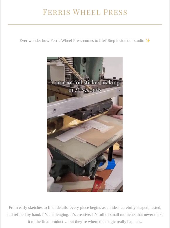 Behind the Scenes ✨ A Quick Look Inside Our Studio