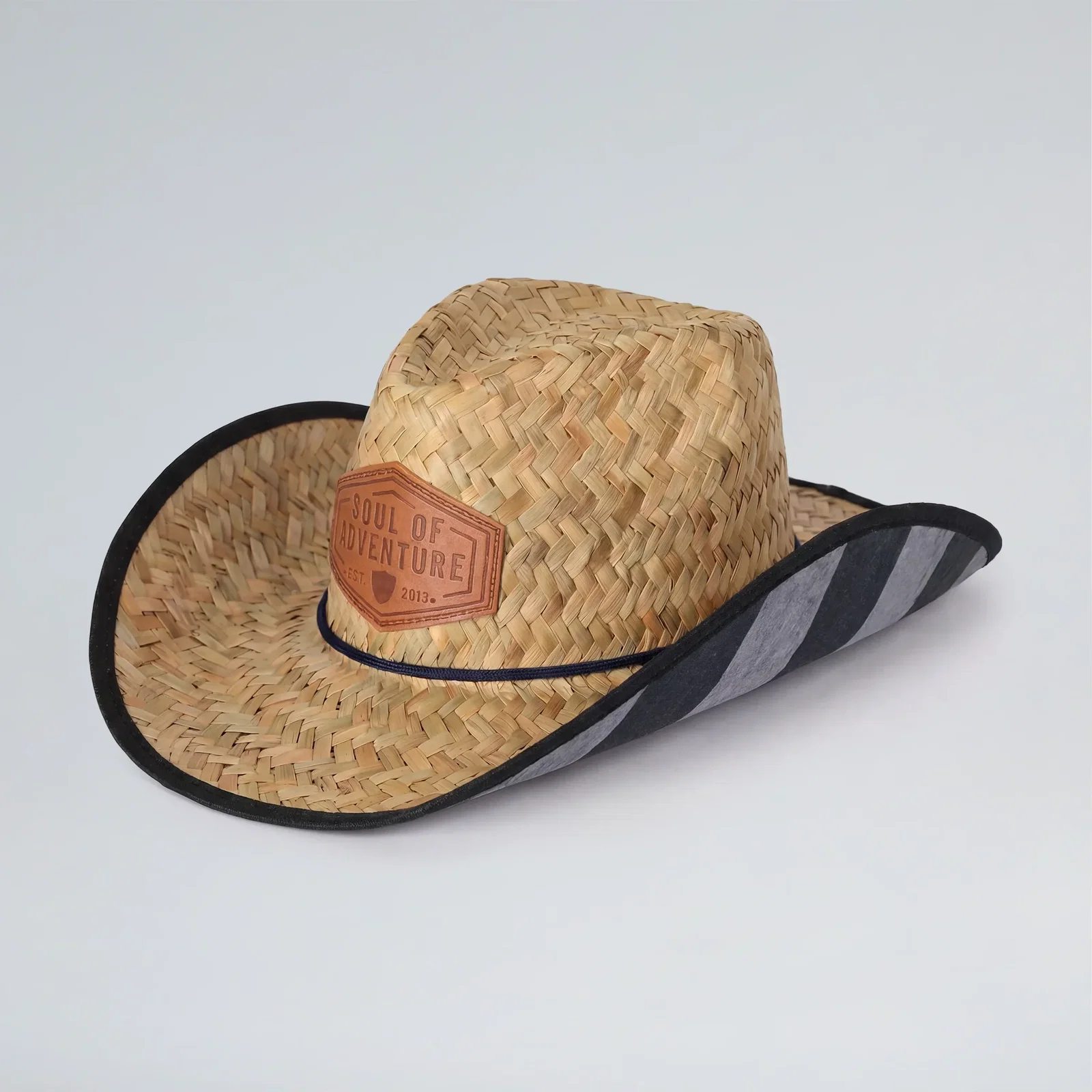 Image of Cowboy Straw Hat | Blackout American Flag
