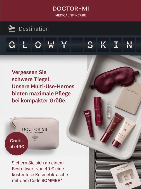 Weniger Gepäck, mehr Glow + Gratis Geschenk ✈️