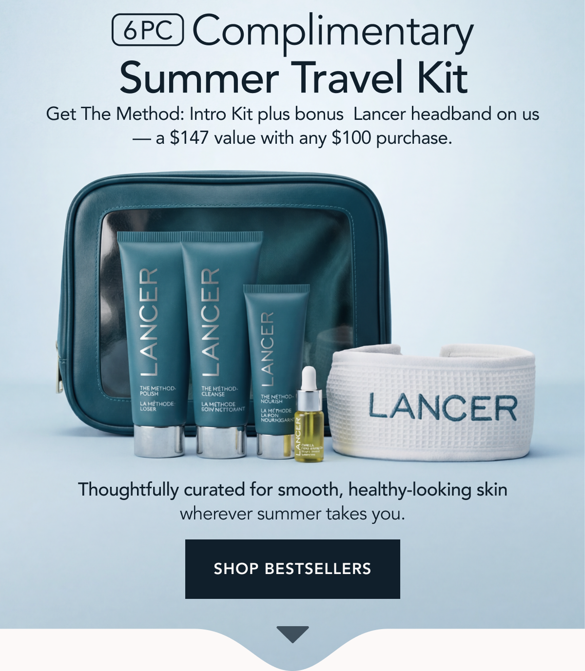 6PC COMPLIMENTARY SUMMER TRAVEL KIT