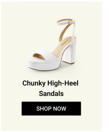 Chunky High-Heel Sandals