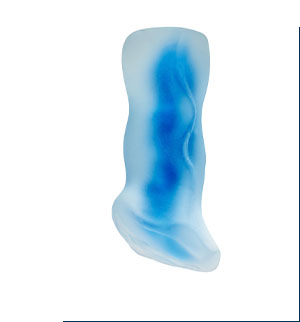 Clear Blue Super Sucker Frosted Stroker - Arouz'd