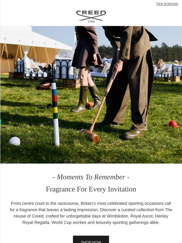 Fragrance For The Sporting Social Season