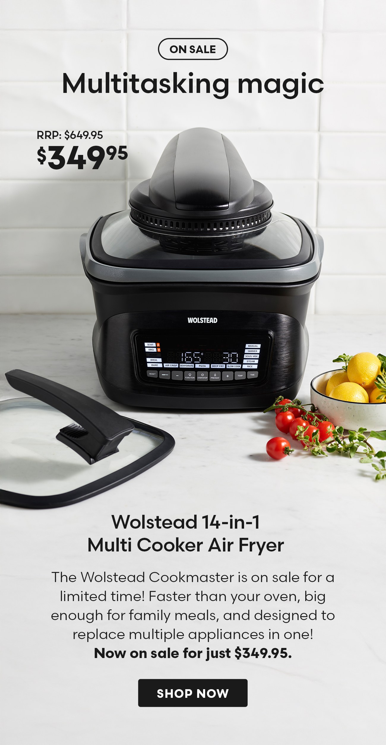 Wolstead 14-in-1 Multi Cooker Air Fryer
