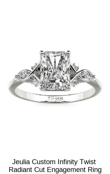 Jeulia Halo Double Pear Cut Custom Heart Promise Ring with Twist Band