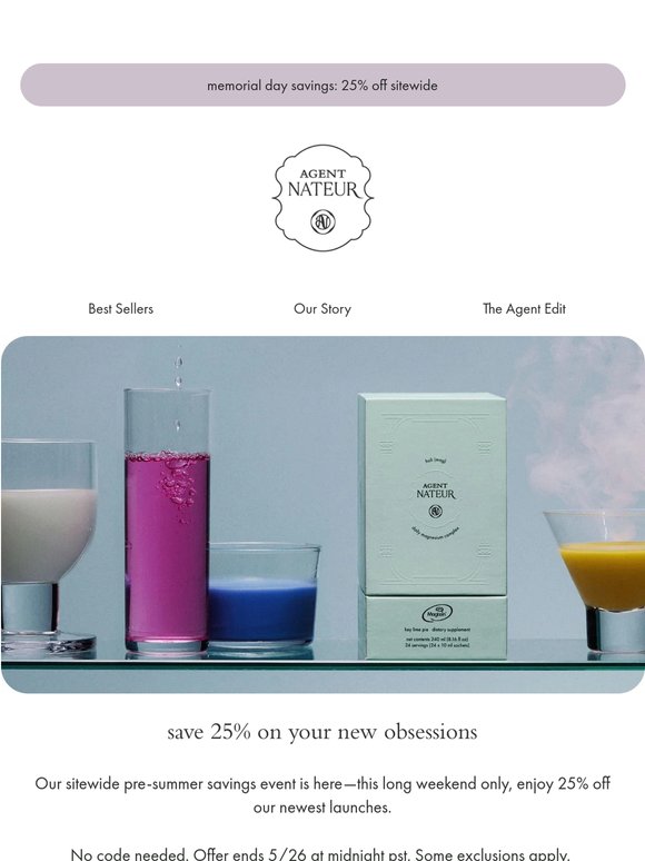 our newest hits are 25% off