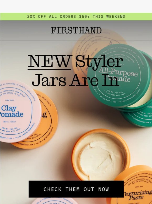They're Here! The New Jars Are Shipping Out Now!
