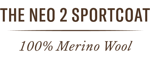 The Neo 2 Sportcoat. 100% Merino Wool