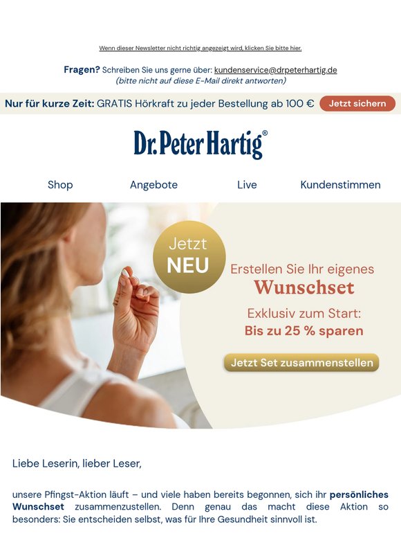Ihr Wunschset wartet: - 25 % zusätzlich sparen 😍