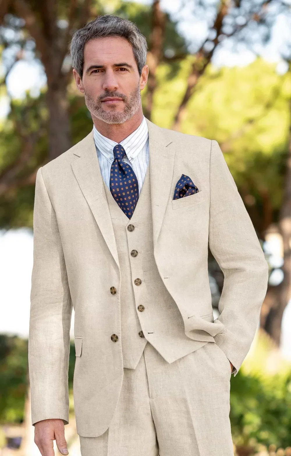House of Bruar Men's Linen Single Breast...