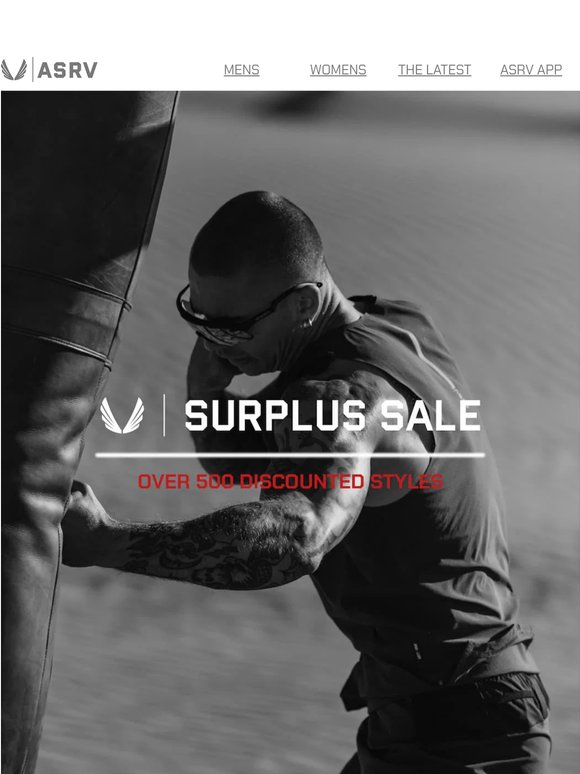 NOW LIVE // SURPLUS SALE