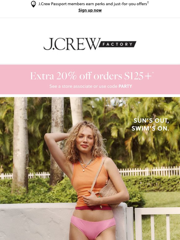 50%–70% off every single thing, including swimsuits, accessories & more!