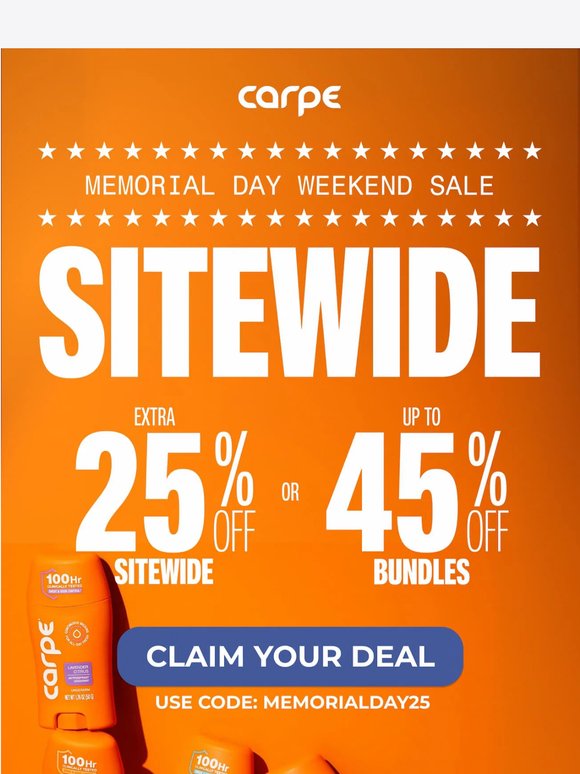 Our Memorial Day Sale is LIVE