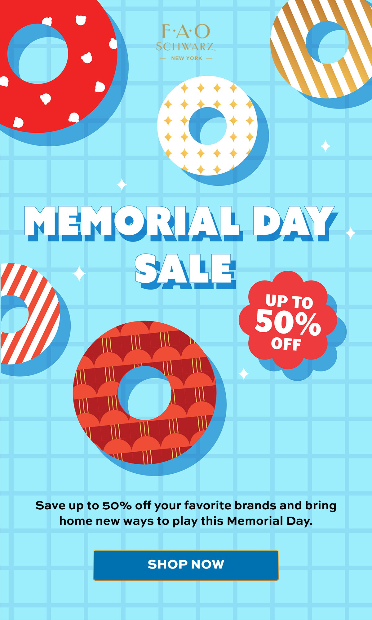 Memorial Day Sale | Save up to 50% off your favorite brands and bring home new ways to play this Memorial Day. | Shop Now