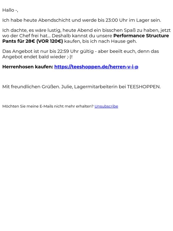 Structure Pants für nur 28€ (VOR 120€)