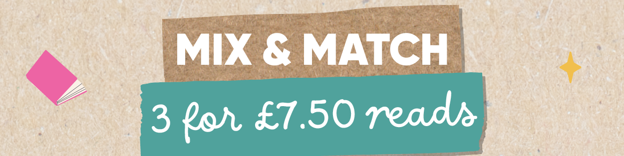 Mix & Match 3 for £7.50 reads