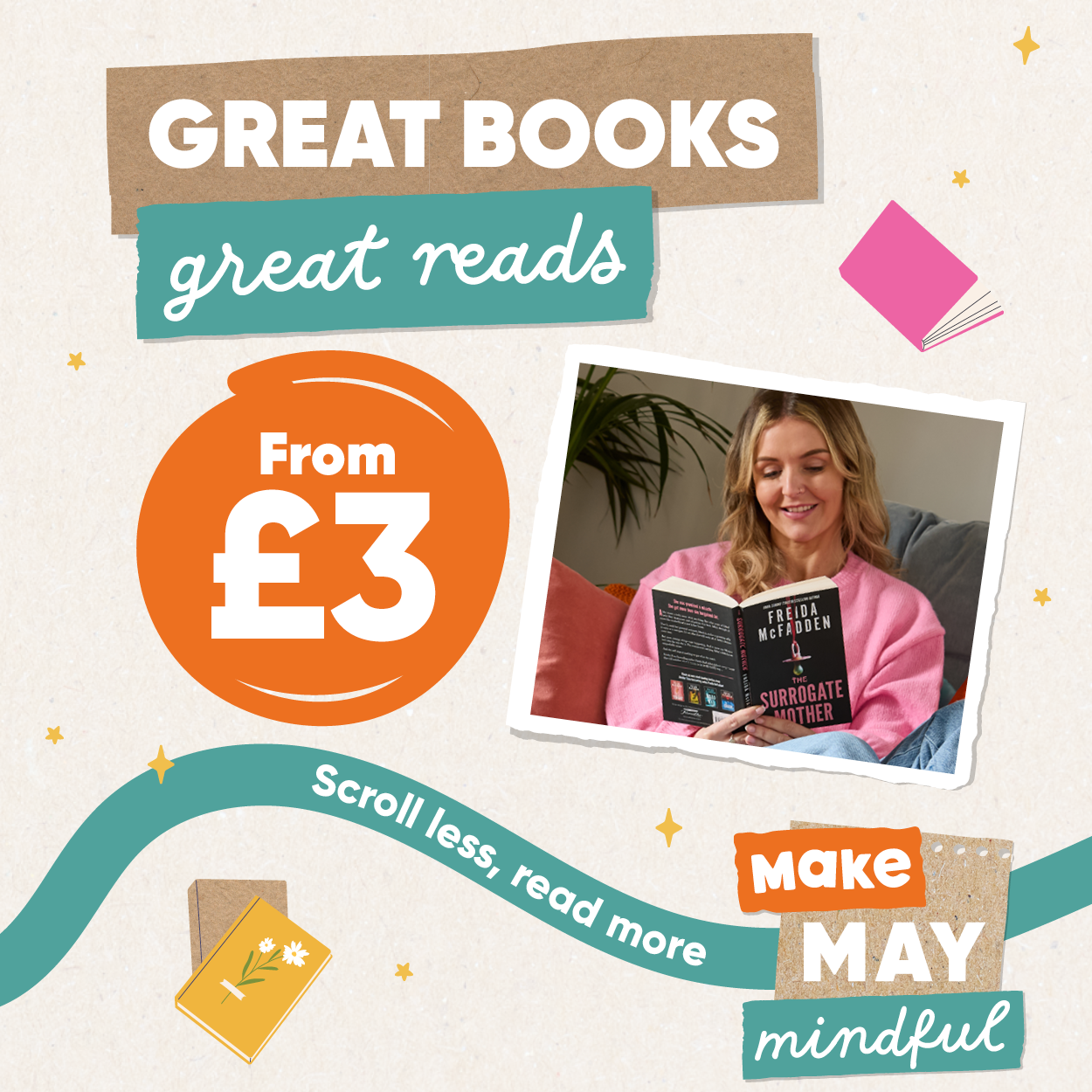 Great books, great reads from £3. Scroll less, read more. Make may mindful 