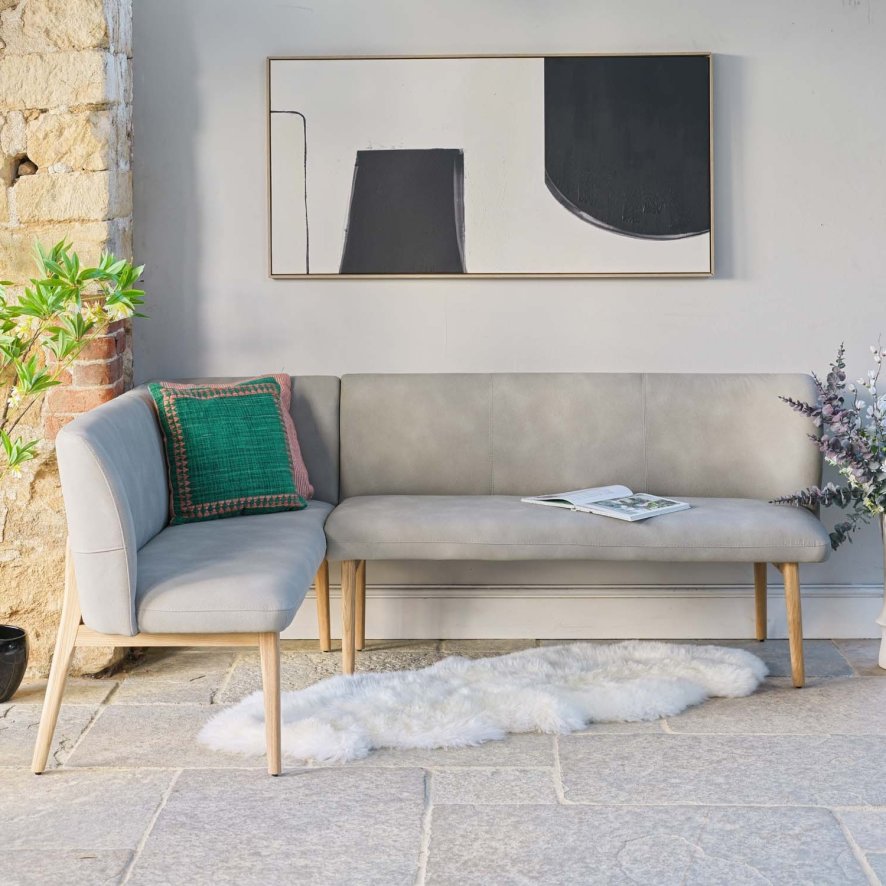 Image of Fairmile Corner Right Hand Facing Bench - Misty