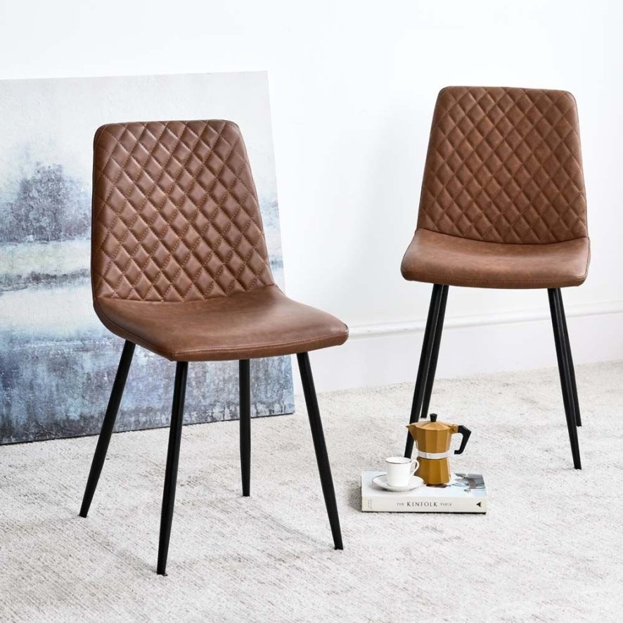 Image of Ripley Tan Dining Chair (Set of 2)