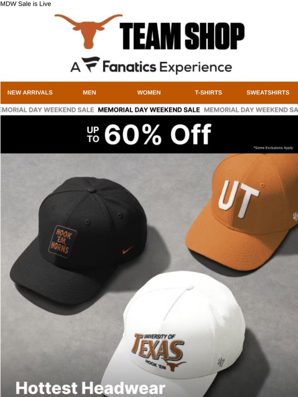The Hottest Headwear is Up to 60% Off🧢