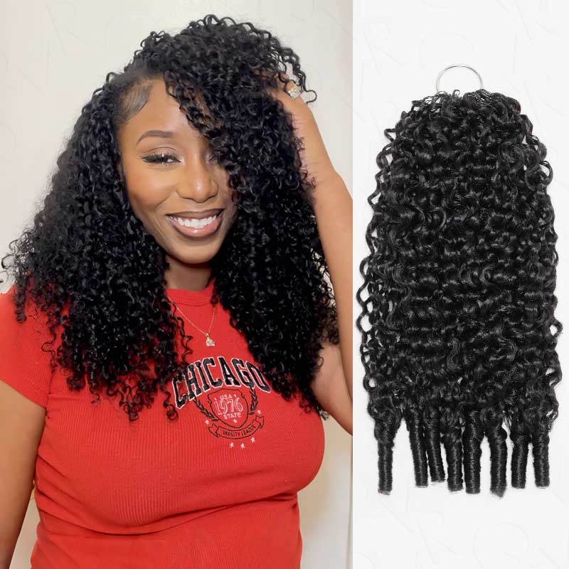 Image of $100off Member Sale|Burmese Curly Feather Crochet Human Hair