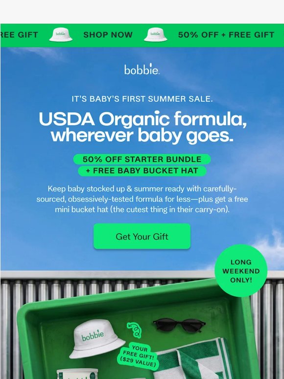 It’s baby’s first summer sale 👶🏖️