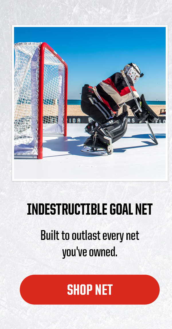Product 1: Indestructible Goal Net. Subheader: Built to outlast every net you've owned. CTA: SHOP NET