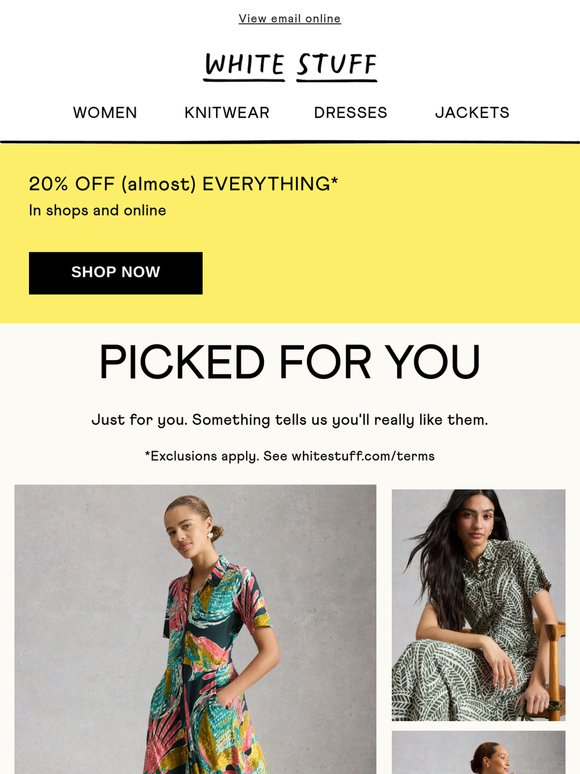 Saw 20% off these styles, thought of you