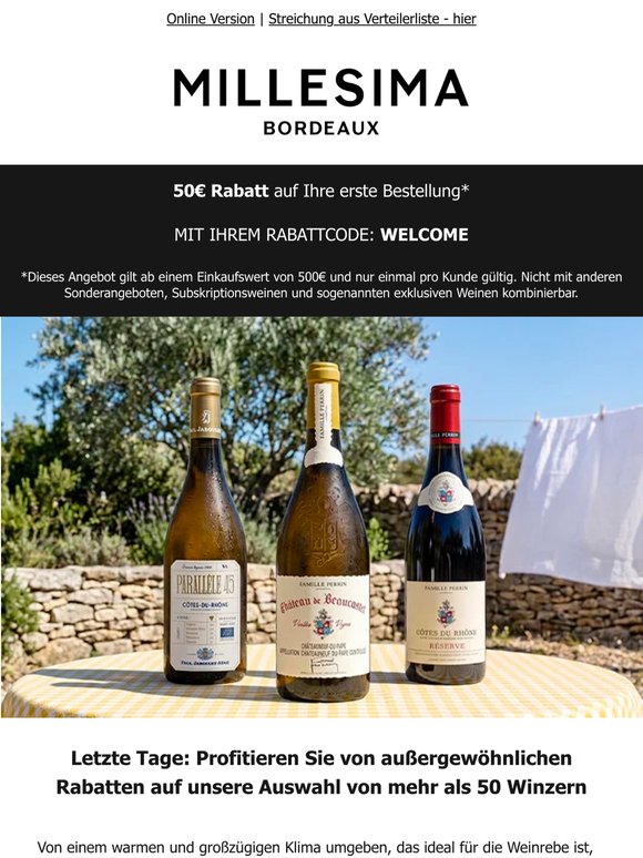 Weine aus Südfrankreich im Sale: nur noch wenige Tage!