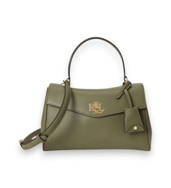 Bolso satchel Farrah pequeño de napa verde