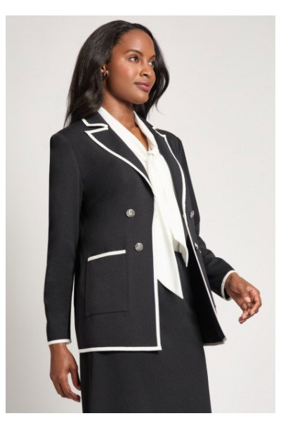 Heritage Fit Stretch Deco Crepe Blazer