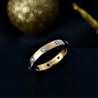 D'Joy Moissanite Band Ring