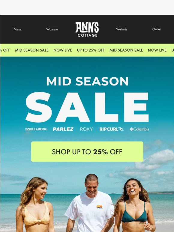 Mid Season Sale Starts Now ☀️