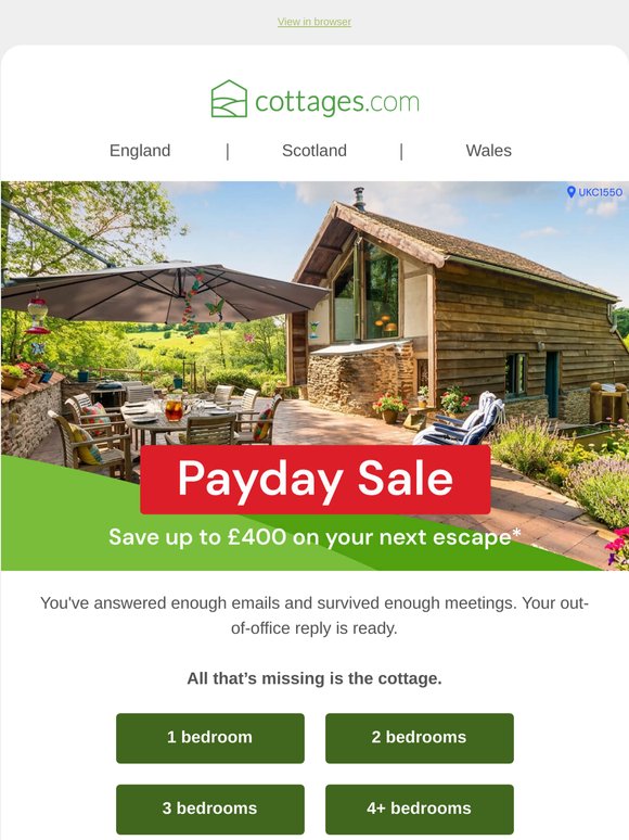 Payday SALE – Save up to £400*
