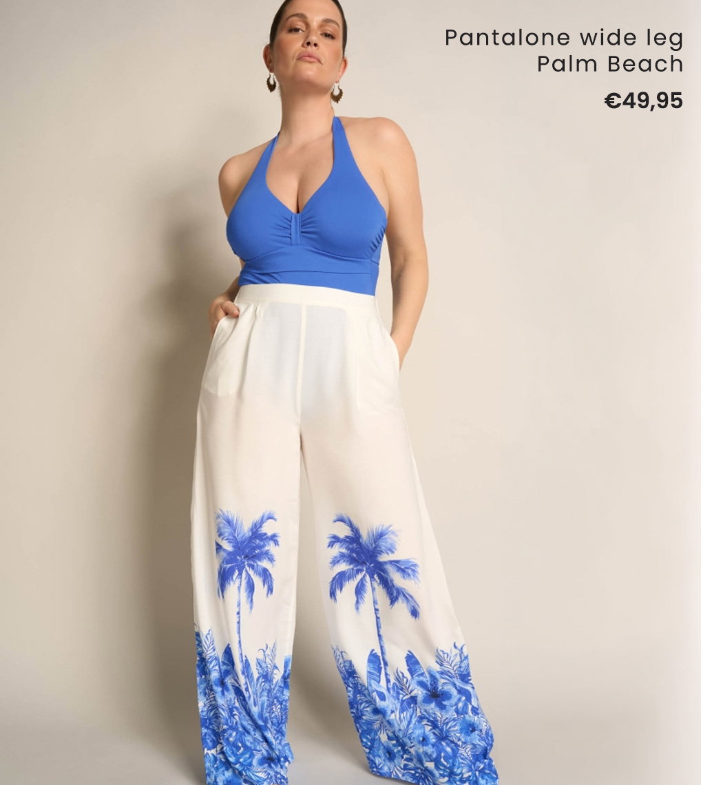 Pantalone Wide Leg Palm Beach