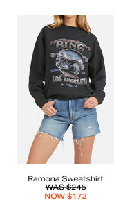 Ramona Sweatshirt Biker Washed Black