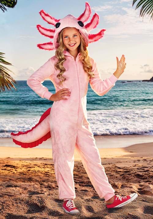 Kid's Axolotl Costume Onesie