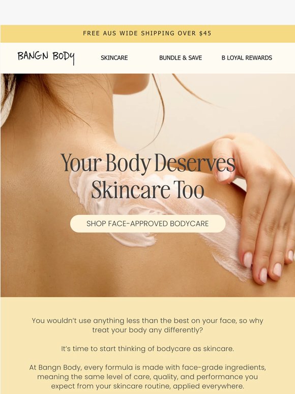 Treat Your Body Like Your Face! ✨