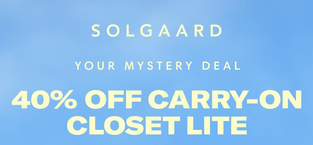 Mystery Deal: 40% off Carry-On Closet Lite