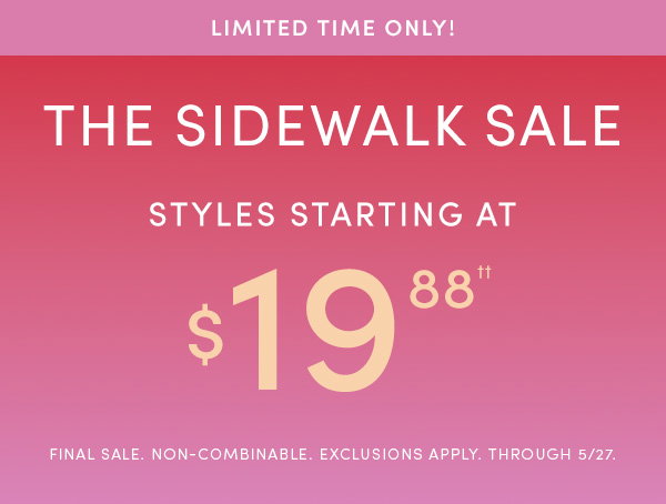 THE SIDEWALK SALE