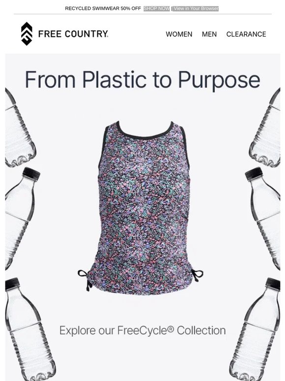 Plastic to Purpose: 50% OFF FreeCycle® ♻️