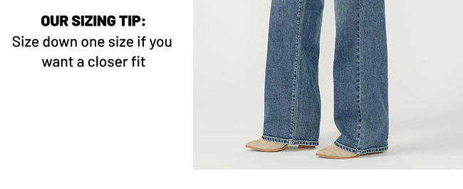 Our Sizing Tip:  Size down one size if you want a closer fit