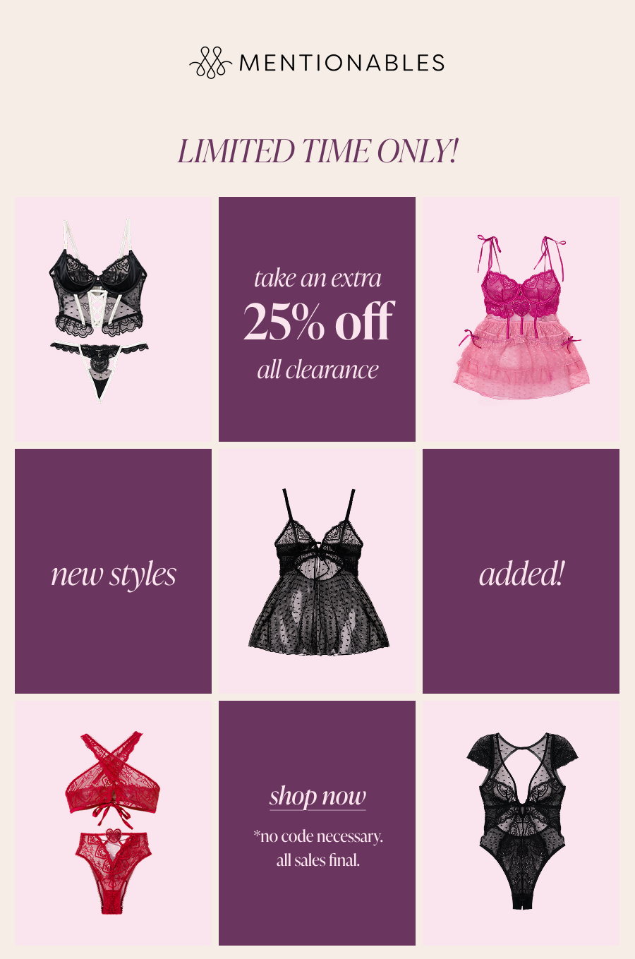 MENTIONABLES | Shop Now